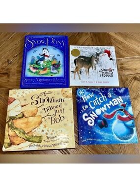 Winter themed books - 4‎ of them - snowmen, snow, deer, ponies